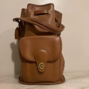 Coach leather book bag